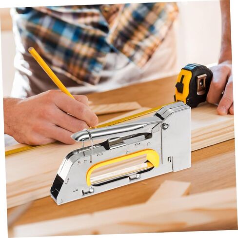 NUOBESTY Manual Furniture Stapler with Safety Lock Stapler Tool for Upholstery and Bulletin Boards Compatible Shaped Staples for Home Office and Industrial Use in Saudi Arabia
