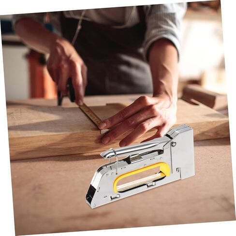 NUOBESTY Manual Furniture Stapler with Safety Lock Stapler Tool for Upholstery and Bulletin Boards Compatible Shaped Staples for Home Office and Industrial Use in Saudi Arabia