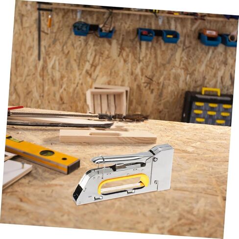 NUOBESTY Manual Furniture Stapler with Safety Lock Stapler Tool for Upholstery and Bulletin Boards Compatible Shaped Staples for Home Office and Industrial Use in Saudi Arabia