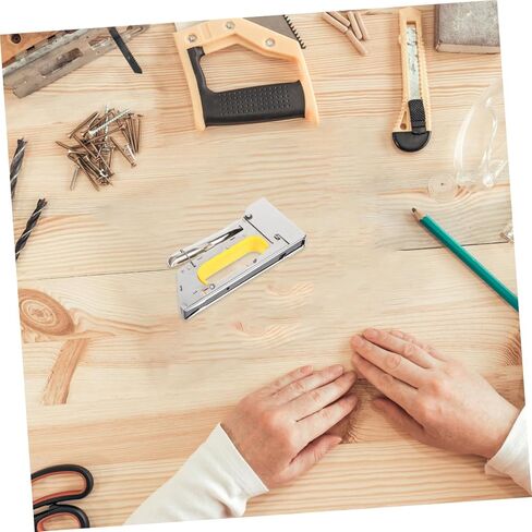 NUOBESTY Manual Furniture Stapler with Safety Lock Stapler Tool for Upholstery and Bulletin Boards Compatible Shaped Staples for Home Office and Industrial Use in Saudi Arabia