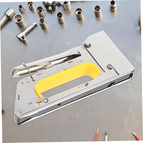NUOBESTY Manual Furniture Stapler with Safety Lock Stapler Tool for Upholstery and Bulletin Boards Compatible Shaped Staples for Home Office and Industrial Use in Saudi Arabia
