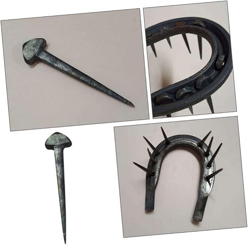 Toyvian 50Pcs Sturdy Horseshoe Nails Replaceable Hoof Nails for Professional Horse Equipment Compact Horseshoe Tool for Horse Supply and in Saudi Arabia