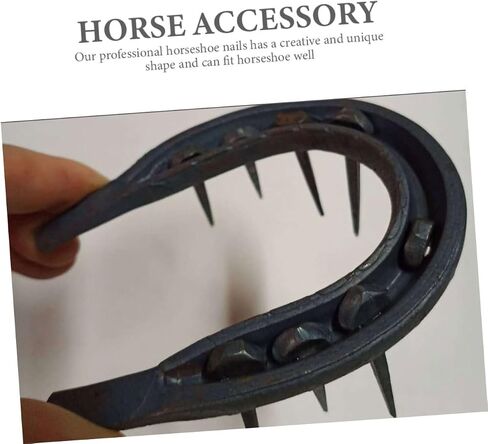 Toyvian 50Pcs Sturdy Horseshoe Nails Replaceable Hoof Nails for Professional Horse Equipment Compact Horseshoe Tool for Horse Supply and in Saudi Arabia