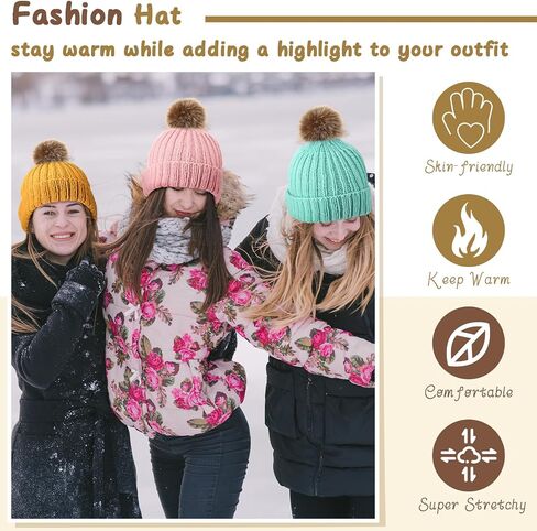 مجموعة Maasechs Knitting Kit للمبتدئين الكبار مجموعات حياكة قبعة كاملة تعلم أن تريكو مجموعات مع الغزل ، إبر الخيزران ، بوم بوم ، تعليمات خطوة بخطوة ، إكسسوارات متماسكة للنساء مواهب الرجال (الظلام) in Kuwait