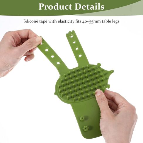 4pcs Cat Face Scratcher, Adjustable Silicone Cat Self Groomer Corner Scratcher, Soft Cats Corner Brush, for Climbing Frames and Table Legs, Reduces Hair Loss, Scratching, Green, Yellow in Kuwait