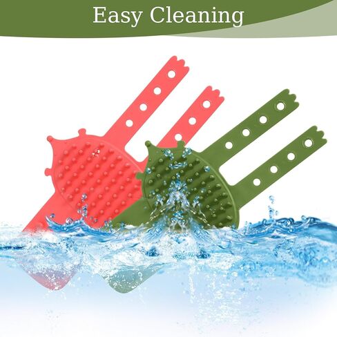 4pcs Cat Face Scratcher, Adjustable Silicone Cat Self Groomer Corner Scratcher, Soft Cats Corner Brush, for Climbing Frames and Table Legs, Reduces Hair Loss, Scratching, Green, Yellow in Kuwait