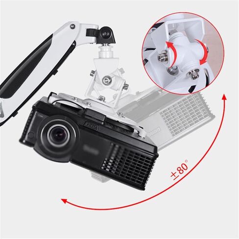 Rack Home Wall-Mounted Projector Shelf Living Room Conference Room Telescopic Ceiling Rotating Universal Projector Stand Projector Holder (Color : 1) (D ) in Saudi Arabia
