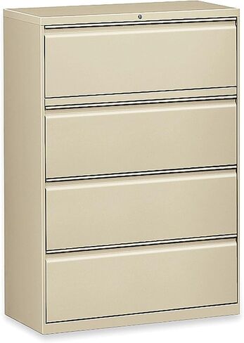 Lorell Lateral File - 4-Drawer, Putty in Saudi Arabia