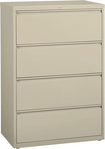 Lorell Lateral File - 4-Drawer, Putty in Saudi Arabia