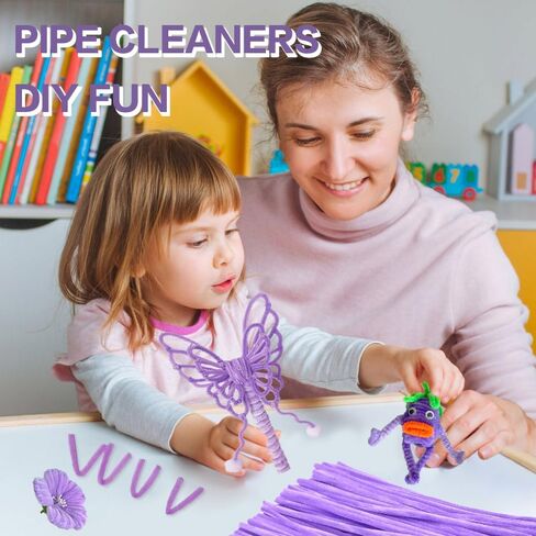 300 قطعة من منظفات أنابيب ألوان عباد الشمس مع 20 قطعة من السيقان الزهرة ، وحرف نظافة الأنابيب لمشاريع فنية وحرفية ، زخارف حفلة إبداعية ، تنبع تشنيل in Kuwait