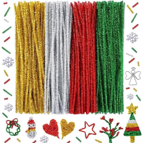 Caydo 300 Pieces Brown Pipe Cleaners, Thick Fluffy Chenille Stems, Pipe Cleaner Crafts for Arts & Crafts, Perfect for Making Animals, Flowers, and Festive Decorations in Saudi Arabia