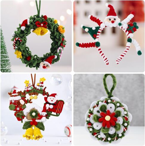 Caydo 300 Pieces Brown Pipe Cleaners, Thick Fluffy Chenille Stems, Pipe Cleaner Crafts for Arts & Crafts, Perfect for Making Animals, Flowers, and Festive Decorations in Saudi Arabia