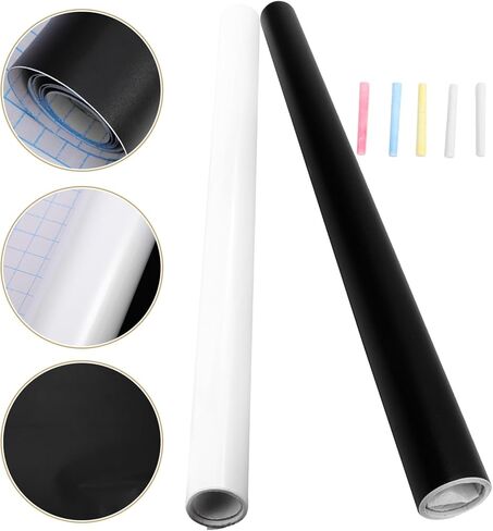 Homoyoyo 1set ملصقات Blackboard قابلة للإزالة جدار قابلة للمحواة للبنين والبنات لوحات محو جافة تفاعلية للديكور المنزلي سهل تثبيت أي سطح أملس in Kuwait