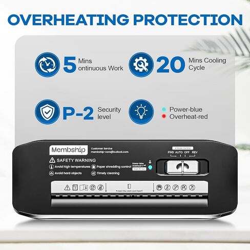 Paper Shredder للاستخدام المنزلي ، 7 ورقة قطع قطعة صغيرة من الورق بدون سلة للمكتب المنزلي ، تصميم ذراع قابلة للتمديد المحمولة مع حماية ارتفاع درجة الحرارة ، إثبات المربى in Kuwait