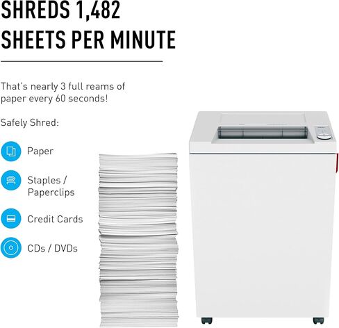 مثالي 4003 قطاع قطع ورقة المكتب مركزية تمزيق الثقيلة ، والتشغيل المستمر ، قطع 43-45 ورقة ، P-2 الأمان in Kuwait