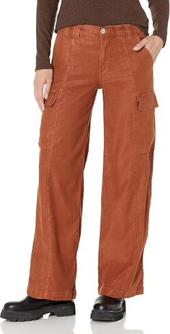 HUDSON Women's Mid Rise Utility Wide Leg Cargo Jean in Saudi Arabia