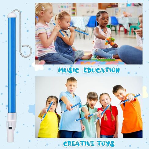 2 PCS Slide Whistle,toy whistle,musical toy, sibling fun, school carnivals, classroom activities. (Blue) in Saudi Arabia