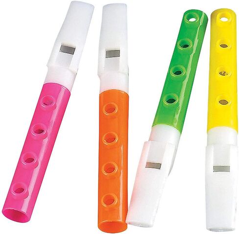 Fun Express Mini Plastic Flutes - Set of 48 Toy noisemakers - Party Favors and Giveaways in Saudi Arabia