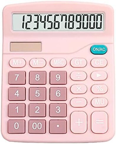 Calculator Solar Pink Dual Power Supply in Kuwait