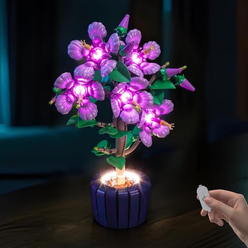 LED Lighting Compatible with Lego 10372 Hibiscus Flower Décor, Light Kit Compatible with Lego Botanicals Collection 10372, NOT Included The Model Set - JUST Lights in Saudi Arabia