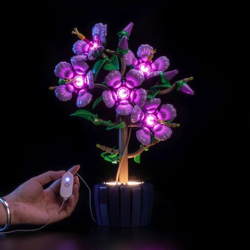 LED Lighting Compatible with Lego 10372 Hibiscus Flower Décor, Light Kit Compatible with Lego Botanicals Collection 10372, NOT Included The Model Set - JUST Lights in Saudi Arabia
