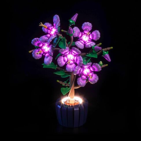 LED Lighting Compatible with Lego 10372 Hibiscus Flower Décor, Light Kit Compatible with Lego Botanicals Collection 10372, NOT Included The Model Set - JUST Lights in Saudi Arabia