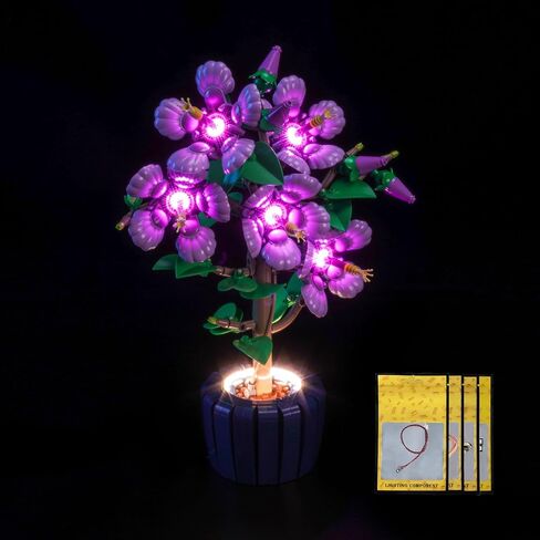 LED Lighting Compatible with Lego 10372 Hibiscus Flower Décor, Light Kit Compatible with Lego Botanicals Collection 10372, NOT Included The Model Set - JUST Lights in Saudi Arabia