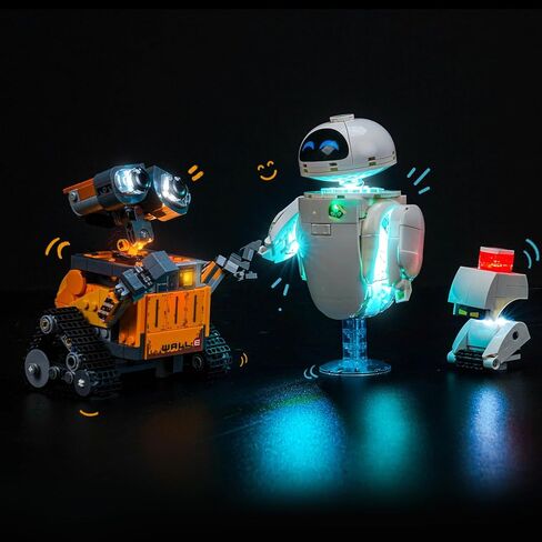 إضاءة LED المتوافقة مع Lego Pixar Wall -E & Eve ، مجموعة الضوء المتوافقة مع LEGO 43279 - لا تأتي مع النموذج in Saudi Arabia