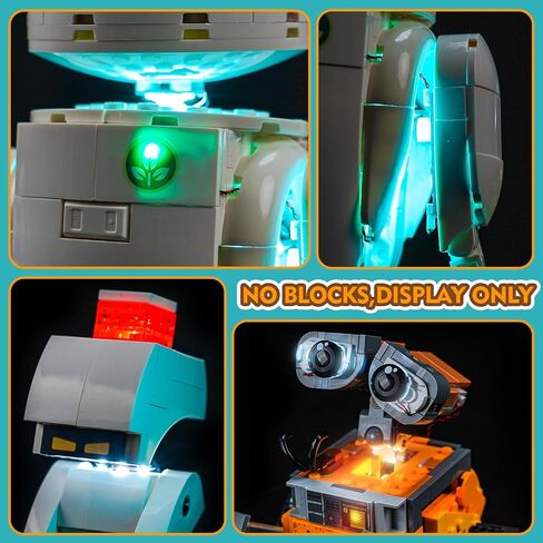 إضاءة LED المتوافقة مع Lego Pixar Wall -E & Eve ، مجموعة الضوء المتوافقة مع LEGO 43279 - لا تأتي مع النموذج in Saudi Arabia