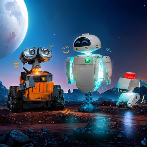 إضاءة LED المتوافقة مع Lego Pixar Wall -E & Eve ، مجموعة الضوء المتوافقة مع LEGO 43279 - لا تأتي مع النموذج in Saudi Arabia
