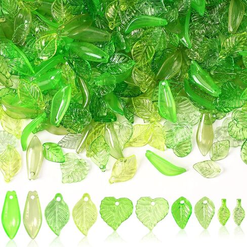 حبات أوراق الأكريليك 500pcs لأغسسى لتصنيع مجوهرات القرط (5 نمط) in Saudi Arabia
