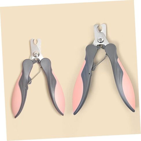 1Pc Pet Nail Clipper Ergonomic Stainless Steel Trimmer for Small Dogs Cats with Unique Lock Design Safe Easy Grooming Tool Pink in Saudi Arabia