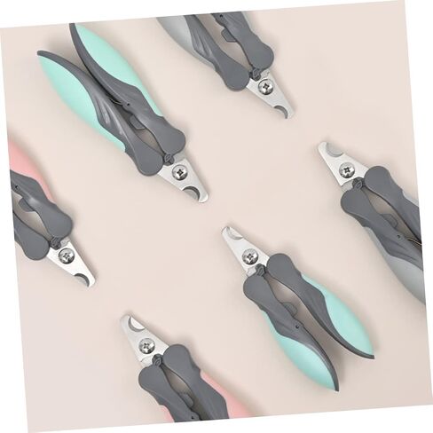 1Pc Pet Nail Clipper Ergonomic Stainless Steel Trimmer for Small Dogs Cats with Unique Lock Design Safe Easy Grooming Tool Pink in Saudi Arabia