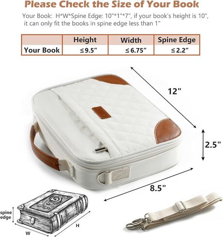 Bible Cover for Men-Bible Case for Women-Medium Bible Bags and Totes-Large Bible Carrying Case-Bible Carrier with Shoulder Strap,Detachable Pen Loops for Bible Accessories,Gift Men Women in Saudi Arabia