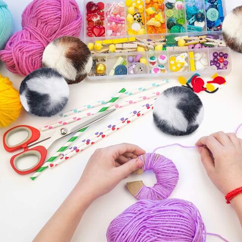Skylety 8 قطع كرة POMS Cat مع كرات القط الناعمة Catnip Toy لعبة كبيرة أفخم كرات الاصطناعية غامضة فو ، فور التصحيح نفخة 2 بوصات للحيوانات الأليفة المطاردة المطاردة لعب الممارسة الداخلية in Saudi Arabia