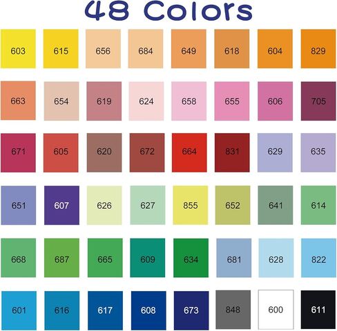 48 Colors Acrylic Paint Pens Markers, No-Bleed Brush Tip Acrylic Markers with Automatic Ink Control System, for Stone, Wood, Canvas, Ceramic, Glass, Metal, Rock Painting, DIY Crafts Art Supplies Kit in Saudi Arabia