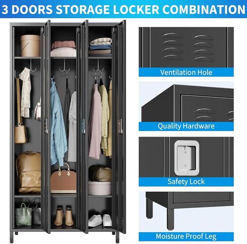 Metal Storage Cabinet,9 Doors Locker Shelf Metal Lockers for Employees,Locking Storage Cabinet,Home Office Storage for Home, School,Gym in Kuwait