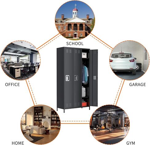 Metal Storage Cabinet,9 Doors Locker Shelf Metal Lockers for Employees,Locking Storage Cabinet,Home Office Storage for Home, School,Gym in Kuwait