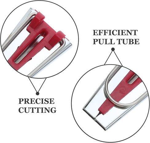 Toyvian 1 Set Set Bias Tape Maker Set أدوات خياطة خياطة للنسيج والجلد 6 مم 12 مم 25 مم مع AWL لمشاريع DIY والإبداعية in Saudi Arabia