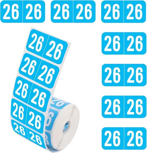 500pcs 2026 ملصقات سنة ، ملصقات عام ملفات لاصقة ، ملصقات مشفرة 2026 سنة لمجلسات ملفات تبويب النهاية ، 3/4 "× 1-1/2" (وردي) in Kuwait