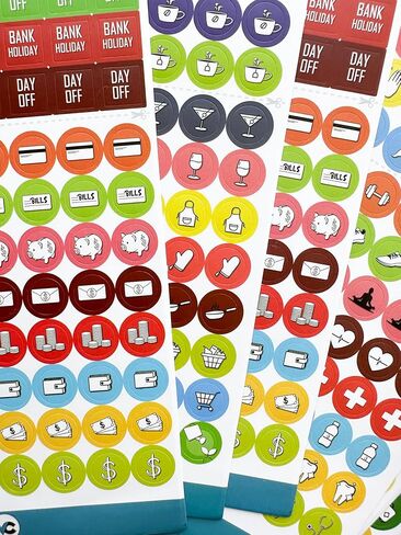Cute & Colorful Planner Stickers (1054 pcs Value Pack) - Functional & Decorative Designer Stickers for Bullet Journals, Planners & Calendars - Planner Accessories by Vladi Creative in Kuwait