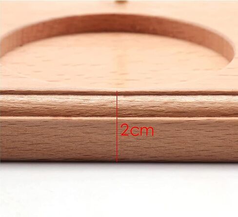 Hands-Free Wooden Cross Stitch Frame, Adjustable Embroidery Hoop Frame, 360-degree Rotating Bracket, Natural Beech Wood Material, DIY Craft Sewing Tools in Saudi Arabia