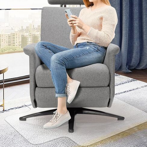 Kasepie 1.5mm Frosted Textured Office Chair Mat for Hardfloor - Heavy Duty Floor Protectors for Chairs, Anti-Slip Desk Chair Pad Low Pile Rug Compatible (30.3"x 48.4") in Saudi Arabia