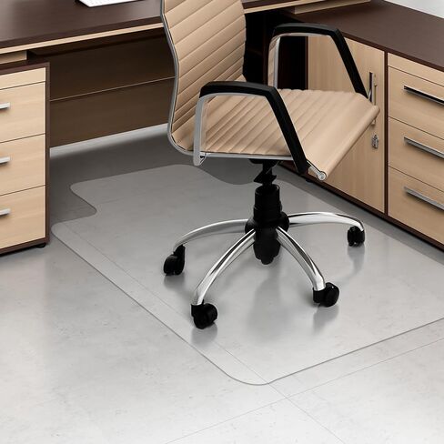 Kasepie 1.5mm Frosted Textured Office Chair Mat for Hardfloor - Heavy Duty Floor Protectors for Chairs, Anti-Slip Desk Chair Pad Low Pile Rug Compatible (30.3"x 48.4") in Saudi Arabia