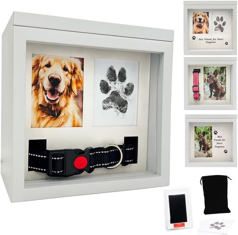 OtterPets Black Dog Urn for Ashes 4 Customizable Displays Ink Paw Print Kit in Saudi Arabia