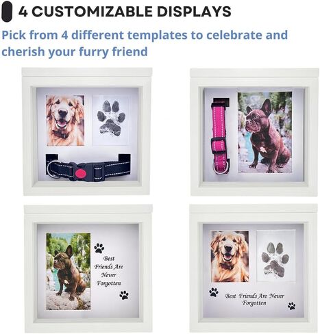 OtterPets Black Dog Urn for Ashes 4 Customizable Displays Ink Paw Print Kit in Saudi Arabia