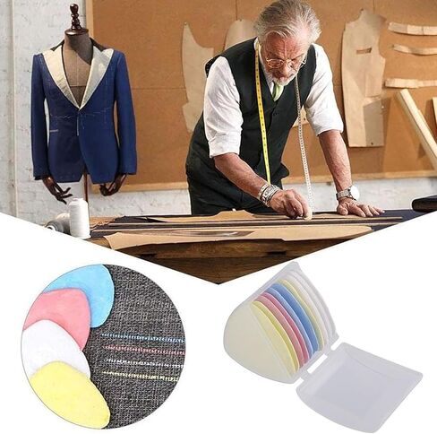 10pcs colorprofessional tailors chalk - طباشير خياطة النسيج ، خياطة خياطة النسيج علامة الطباشير | خياطات النسيج الملونة الطباشير مع شكل مثلث ، وأدوات وضع علامات النسيج محو ، وأدوات الخياطة in Saudi Arabia