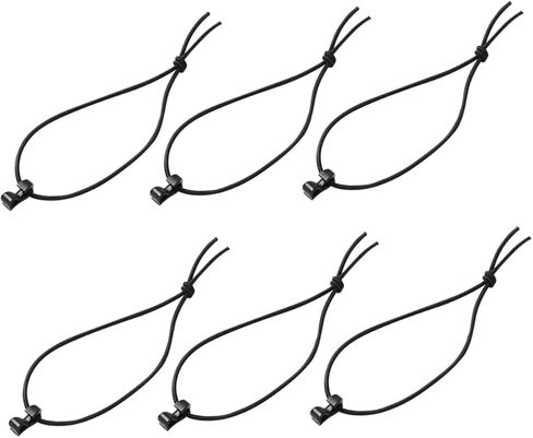 Uonlytech 15Pcs Elastic Strap Clips with Buckle Fasten Cords Multipurpose Elastic Fasten Strings for Camping Storage and Organization in Kuwait