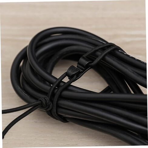 Uonlytech 15Pcs Elastic Strap Clips with Buckle Fasten Cords Multipurpose Elastic Fasten Strings for Camping Storage and Organization in Kuwait