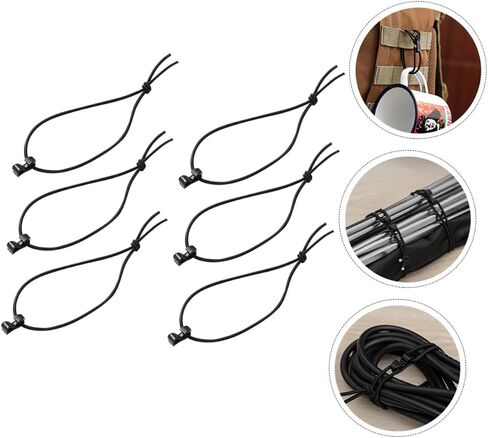 15Pcs Elastic String Hook Fastener Buckle Elastic Rope Clips for Outdoor Indoor Use Wear Resistant Multipurpose Cord Straps in Saudi Arabia